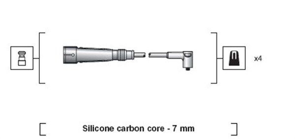 MAGNETI MARELLI Комплект проводов зажигания 941318111123